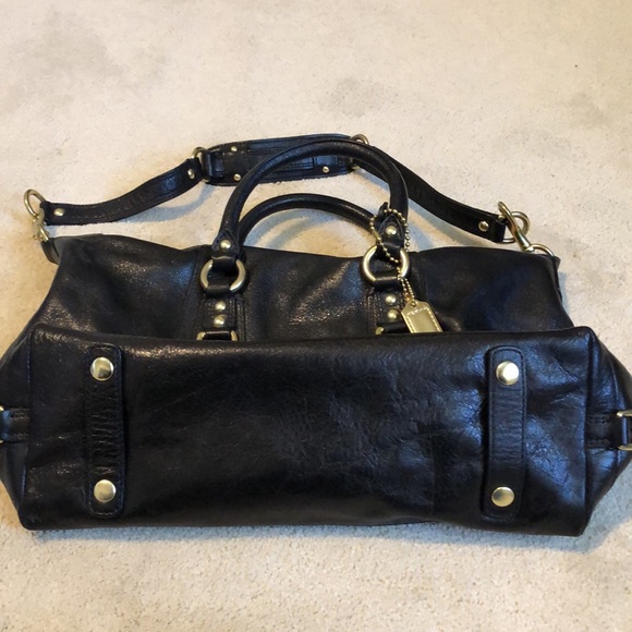 Coach Madison Sabrina Leather Bag - Black - Picture 5 of 8